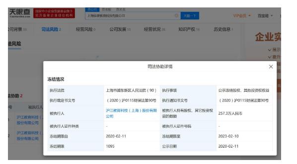 滬江網約257萬股權遭凍結 上市已經失敗？